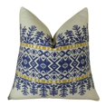 thumbnail image 1 of Plutus Aztec City Coussin Fait Main, (Double Face 20 Pouces x 30 Pouces Queen), 1 of 2