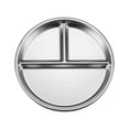 thumbnail image 5 of Dvkptbk Dinner Plate 304 Stainless Steel Partitioned Dinner Plates 20cm Kitchen Gadgets, 5 of 5