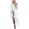thumbnail image 2 of LSLJS Women Plus Size Daily Casual Open Shoulder Vintage Loose Boho Maxi Dress, 2 of 7