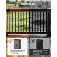 thumbnail image 3 of VEVOR 61 Pack Deck Balusters, 32.28 in Galvanized Steel Railing Spindles, Hollow Rectangle Metal Decking Stair Balusters with Pre-Drilled Hole, End Caps, Screws, Black, 3 of 9