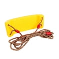 thumbnail image 3 of Siège de Balançoire Robuste avec Cordes Ajustables - Limite de Poids de 330 Lb - Accessoires de Remplacement pour Balançoire de Terrain de Jeu (Jaune), 3 of 5