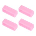 thumbnail image 1 of Unique Bargains Watch Band Strap Loops Silicone for 19mm Width Watch Band, Pink 4 Pack, 1 of 5