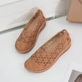 thumbnail image 4 of XZNGL Chaussures Plates pour Femmes à Talon Compensé Ajouré Décontractées Grande Pointure Chaussures Simples, 4 of 9