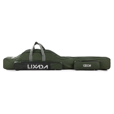 Lixada 100cm/130cm/150cm Fishing Bag Portable Folding Fishing Rod Reel Bag Fishing Pole Gear Tackle Tool Carry Case Carrier Travel Bag Storage Bag Organizer