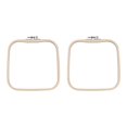 thumbnail image 2 of Siruishop 2 Pieces Cross Stitch Loops Hexagon Display Frame Reusable Cross Stitch Frame 20cmx20cm, 2 of 8
