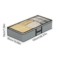 thumbnail image 3 of Foldable Underbed Storage Bags, Xinsrenus Breathable Zippered Organizer For Blankets Clothes Comforters, Clear Window With Handles For Bedroom, 3 of 6