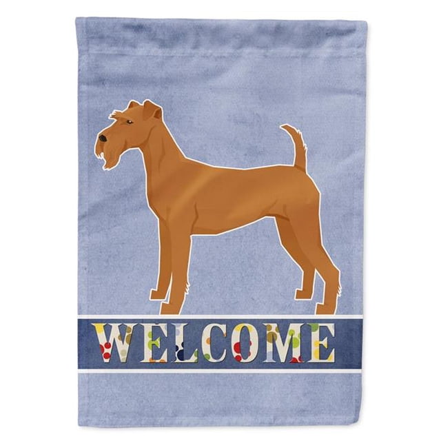 Carolines Treasures CK3605GF Irish Terrier Welcome Garden Size Flag