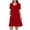 Red, variant on Tranfacy Women's Short Sleeve Maternity Dress,Casual Maternity Dress,Solid Color Maternity Dress Short Sleeve V-Neck Button Down Front A-Line Pregnancy Gown
