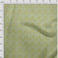 thumbnail image 4 of oneOone Georgette Viscose Light Green Fabric Floral Retro Craft Projects Decor Fabric Printed By The Yard 42 Inch Wide, 4 of 5