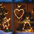 thumbnail image 3 of Christmas atmosphere decorative light LED light Christmas Green Santa suction cup light window light Hanging light window, 3 of 5