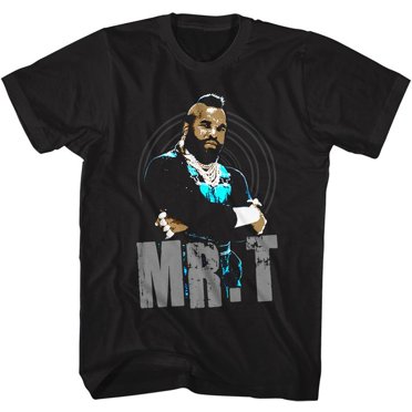 Mr. T Mrt T-Shirt Noir et Bleu Noir pour Adulte