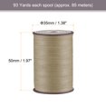 thumbnail image 2 of Unique Bargains Thin Waxed Thread 93 Yards 0.65mm Polyester String Cord for Machine Sewing Hand Quilting Weaving, Khaki, 2 of 5
