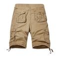 thumbnail image 4 of TopLLC Shorts pour Hommes, Shorts pour Hommes Shorts Cargo pour Hommes Shorts de Course pour Hommes Multiples Poches Utilitaires Taille Élastique Shorts de Randonnée en Coton, 4 of 9