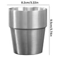 thumbnail image 2 of Yhmxh Kitchen Gadgets Kitchen Accessories Stainless Steel Double-layer Beer Mug Hot Pot Tableware Barbecue Anti-scald Tea Cup Kitchen Essentials Kitchen Aid Attachments for Home School Office Party, 2 of 2