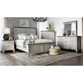 thumbnail image 3 of Bear Creek Rustic Ivory Wood Two Drawer Nightstand White, 3 of 14
