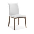 thumbnail image 1 of Set of 2 White Faux Leather Dining Chairs, 1 of 1