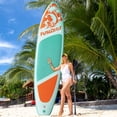 thumbnail image 1 of FunWater Stand Up Paddle Board Ultra-Light Inflatable Paddleboard with SUP Accessories for Adults & Youth of All Skill Levels,Green Coconut Tree, 1 of 6
