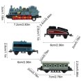 thumbnail image 3 of ToyKingdee Jouets de Train Petit Alliage Rétro Simulation Train à Vapeur à Rétrofriction Modèle de Locomotive Moulée sous Pression Cadeau de Fête d'Anniversaire Classe École Récompense Cadeaux, 3 of 6