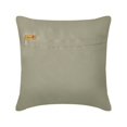 thumbnail image 3 of Throw Pillow Covers, Decorative Silver Grey 16"x16" (40x40 cm) Pillow Covers, Satin Textured, Pintucks & Knots Throw Pillow Covers, Solid Color Pattern Modern Style - Silver Wave, 3 of 3