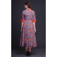 thumbnail image 3 of Bimba Floral Printed Front Slit Sleeveless Summer Spring Women Maxi PartyDress-Medium, 3 of 5