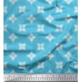 thumbnail image 1 of Soimoi Poly Georgette Fabric Circle & Floral Artistic Printed Fabric 1 Yard 42 Inch Wide, 1 of 1