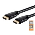 thumbnail image 2 of Monoprice Premium High Speed - HDMI cable with Ethernet - HDMI male to HDMI male - 6 ft - black - 4K support, 2 of 6