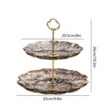 thumbnail image 3 of Yhmxh Kitchen Storage Fruit Plates Living Room Coffee Table Household Transparent Candy Dessert Rack Party Wedding Front Desktop Placed Snack Dessert Tray Tiers Dessert Stand Fruit Platter, 3 of 6