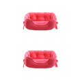 thumbnail image 3 of maskred Raised Rim Dog Bed Snug Sleeping Spot For Beloved Pet Two Size For Choice Polyester Dog Kennel Pet Bed Washable Dog Bed rose red S 2Set, 3 of 6