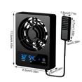 thumbnail image 2 of Ventilateur de Refroidissement Intelligent pour Réservoir de Reptile avec Affichage LED, Ventilateur de Ventilation à Vent Fort, Ventilateur de Refroidissement à Faible Bruit (Fahrenheit), 2 of 5
