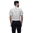 thumbnail image 3 of BESTMAN Slim Fit Shirts For Men Button Down Short Sleeve Printed Shirts For Boys, 3 of 5
