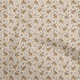 thumbnail image 1 of oneOone Georgette Viscose Brown Fabric Florals Sewing Material Print Fabric By The Yard 42 Inch Wide, 1 of 4