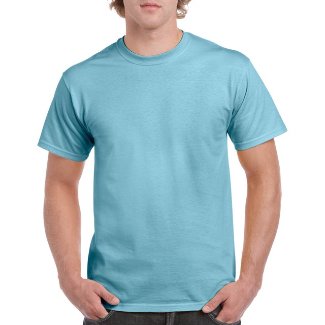 Gildan Mens Heavy Cotton T-Shirt, 2XL, Sky