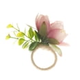 thumbnail image 2 of LSLJS Artificial Rose Flower Napkin Rings Artificial Flower Napkin Holders Serviette Buckles for Anniversary,Wedding, Thanksgiving, Table Decor, 2 of 3