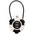 thumbnail image 1 of Wire Lock Cable Cabinet Lock 3-digit Combination Padlock Drawer Security Lock, 1 of 8
