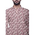 thumbnail image 3 of Atasi Kurta Décontractée Imprimée à Col Chinois Chemise Ethnique Kurta Courte pour Homme Tunique, 3 of 5