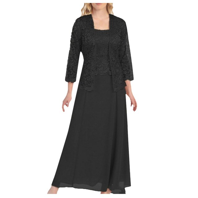 XZNGL Vêtements Grande Taille pour Femmes Grande Taille Robe Longue Décontractée à Ourlet Ample en Dentelle Ajourée Patchwork Unie Robe Grande Taille Femmes Robe Grande Taille pour Femmes Vêtements pour Femmes Grande Taille