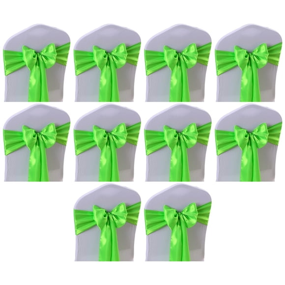 suyin Elegant Satin Chair Sashes For Wedding Party Hotel Decorations Pack Of 10