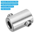 thumbnail image 4 of Unique Bargains 7mm Hole Wire Rope Clips Set, 2 Pcs Brass Double Holes Cable Clamps with M6 Hexagon Screws Spanner, Silver, 4 of 7