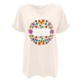 thumbnail image 3 of Hauts pour Femmes Manches Courtes Chemises Imprimées Décontractées Boutonnées Col Rond Blouses de Travail T-Shirts pour Femmes A S, 3 of 3