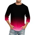 thumbnail image 1 of SDNall Shorts pour Hommes Hommes Imprimé Col Rond Décontracté Mode Manches Courtes Blouses Col Rond Chemises Chemises pour Hommes,T-Shirts à Manches Longues pour Hommes,Chemises à Manches Longues pour Hommes, 1 of 4