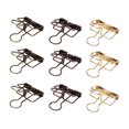 thumbnail image 3 of Clips de Reliure, Design Creux Unique 90 Pcs Force de Serrage Forte Clips de Classeur de Bureau pour Billets, 3 of 8