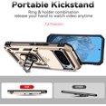 thumbnail image 4 of KOMI Designed for Google Pixel 9 Pro, Military-Grade Drop-Proof Case with Sliding Camera Cover and Ring Kickstand, Heavy Duty Shockproof Full Body Protective Phone Case, Gold, 4 of 5