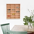 thumbnail image 3 of idealsgarden Wooden Display Rack Organizer Shelves Multiuse Holder for Doll Shop 21 Grid, 3 of 8
