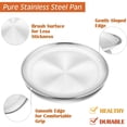 thumbnail image 3 of Deep Dish Pizza Pan,Pizza Pan for Oven Stainless Steel Pizza Tray, 3 of 4