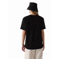 thumbnail image 3 of T-shirts à Manches Courtes Surdimensionnés pour Femmes, Col Ras du Cou, Coupe Ample, T-Shirt d'Entraînement, Hauts Décontractés d'Été, Coton, Noir, M, 3 of 8