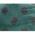 thumbnail image 4 of oneOone Georgette Viscose Fabric Floral Block Printed Fabric 1 Yard 42 Inch Wide, 4 of 4