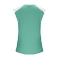 thumbnail image 3 of Birdeem T-Shirt Mode Femme Couleur Unie Col en V Confortable Ample Sans Manches Blouse Décontractée, 3 of 8