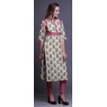 thumbnail image 3 of Bimba Viscose Santoon Kurta Summer Tunic Printed Straight KurtisForWomen, 3 of 5