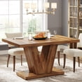 thumbnail image 3 of Tribesigns 47" Dining Table for 4, Wood Kitchen Dinner Table for Home, Dining Room, Walnut, 3 of 5