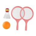 thumbnail image 4 of Children's Badminton Tennis Set with Ball and Badminton Shuttlecock Lightweight Pink, 4 of 9